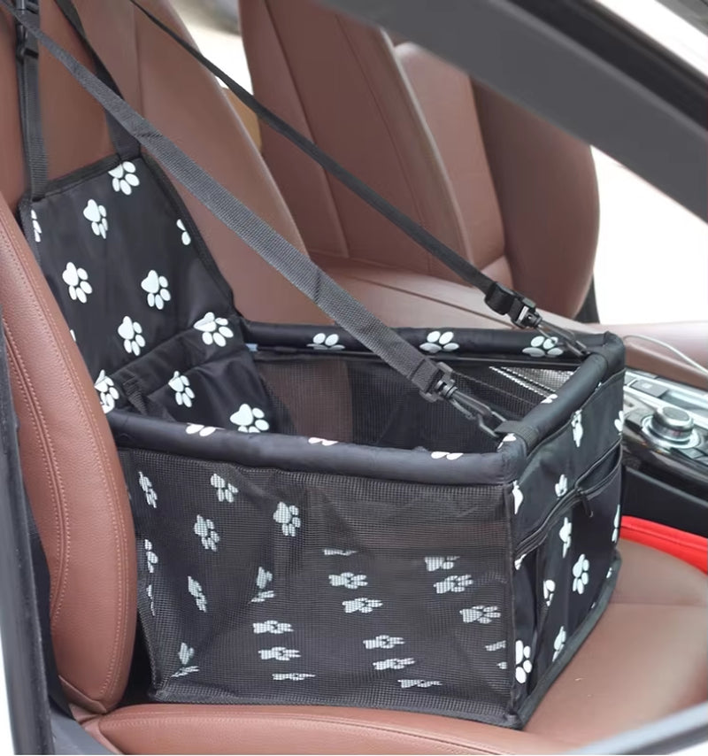 Pet Dog Car Carrier Seat Bag Waterproof Basket Folding Hammock Pet Carriers Bag for Small Cat Dogs Safety Travelling Mesh