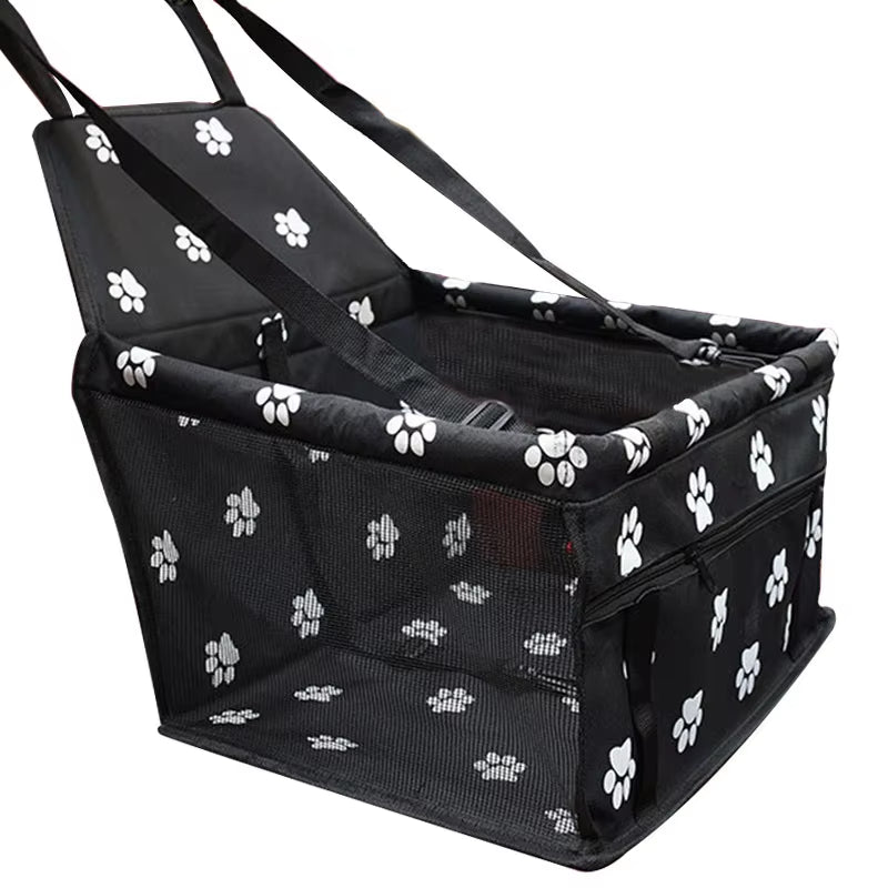 Pet Dog Car Carrier Seat Bag Waterproof Basket Folding Hammock Pet Carriers Bag for Small Cat Dogs Safety Travelling Mesh