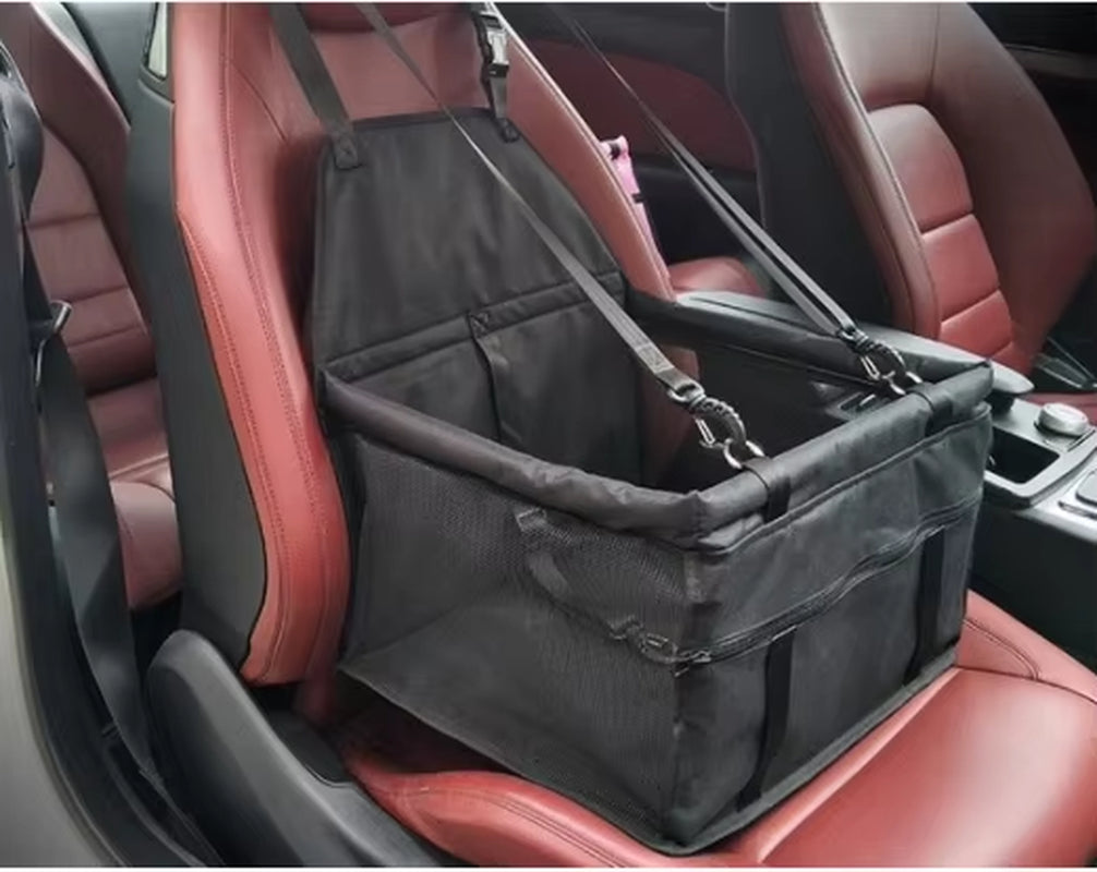Pet Dog Car Carrier Seat Bag Waterproof Basket Folding Hammock Pet Carriers Bag for Small Cat Dogs Safety Travelling Mesh